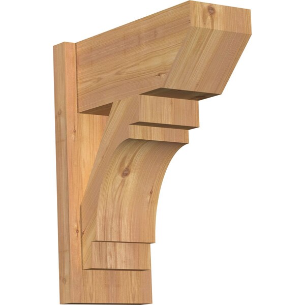 Ekena Millwork Merced Slat Smooth Outlooker, Western Red Cedar, 7 1/2"W x 16"D x 20"H OUT08X16X20MRC06SWR - main